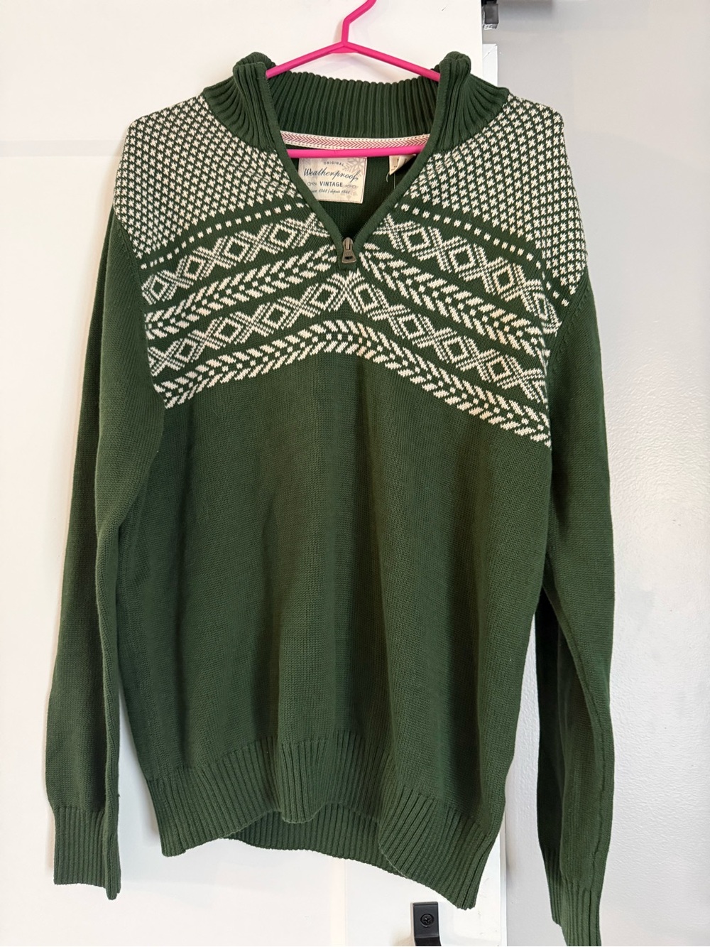 Weatherproof Green Sweater
